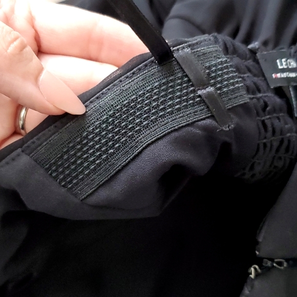 LE CHATEAU Black Floral Print Strapless Knee Length Dress Size XS - Picture 11 of 13